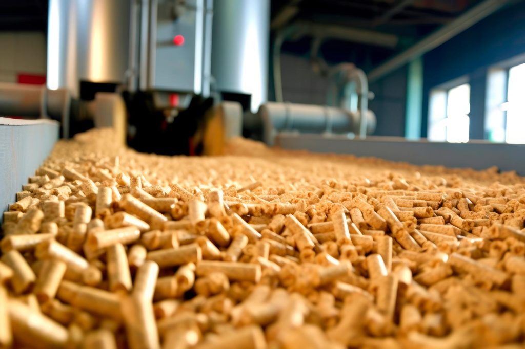 Production industrielle de pellets